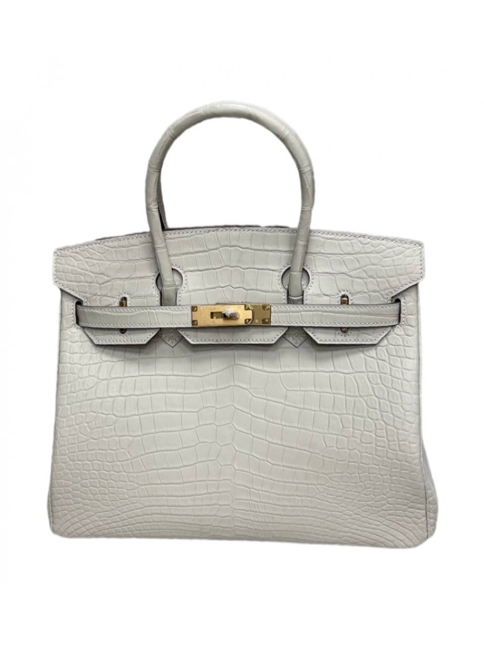 Сумка Hermes Birkin 30 из матовой кожи аллигатора